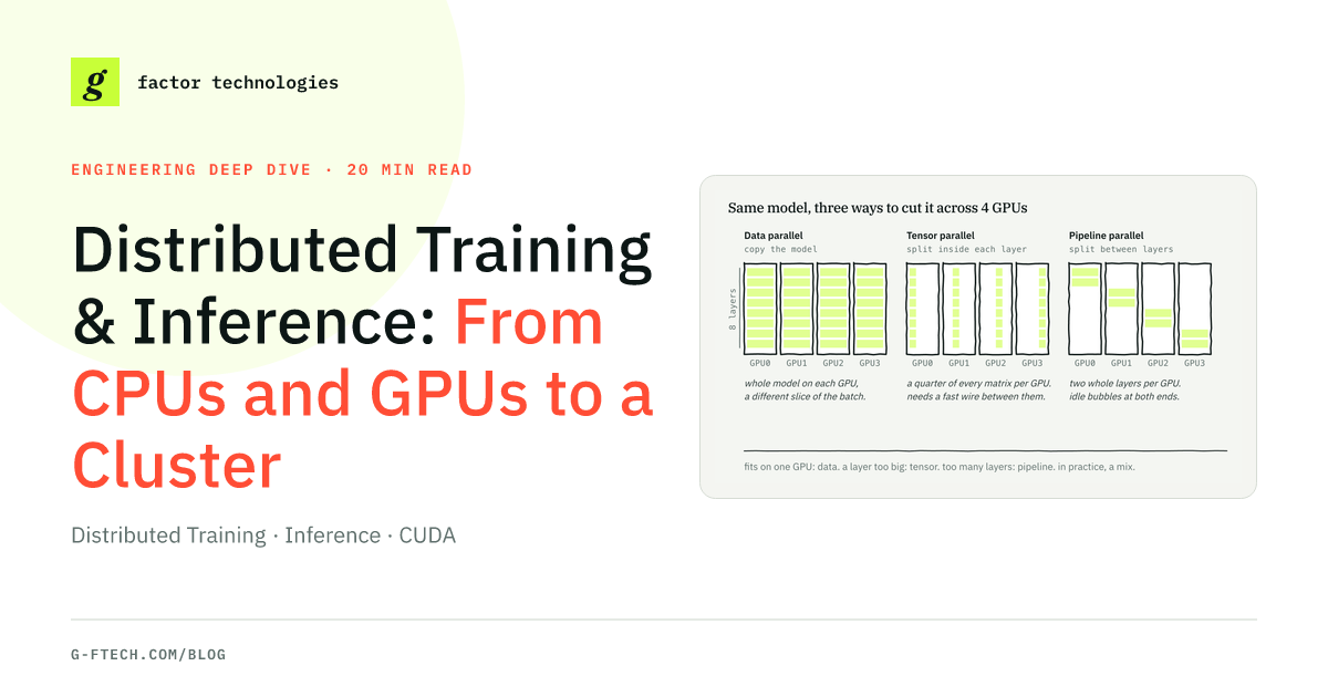 Distributed Training & Inference: From CPUs and GPUs to a Cluster