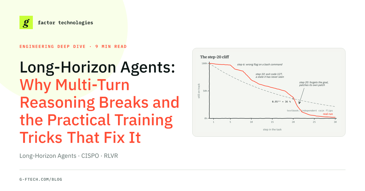 Long-Horizon Agents: Why Multi-Turn Reasoning Breaks and the Practical Training Tricks That Fix It