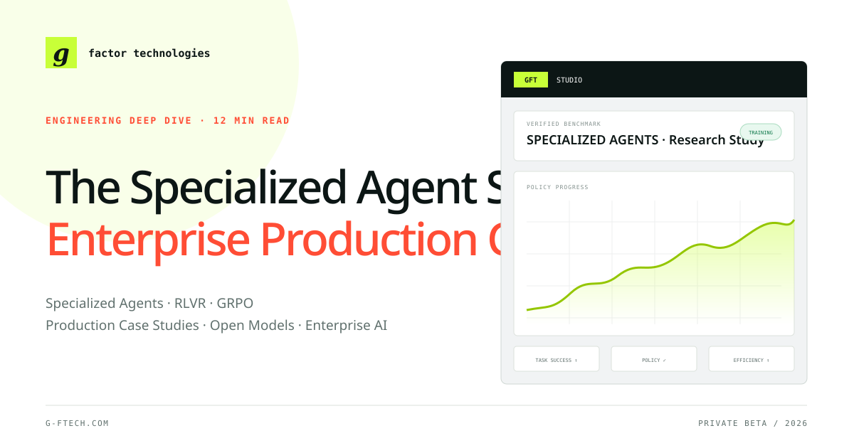 The Specialized Agent Shift: How Open Models Are Beating Frontier APIs in Production